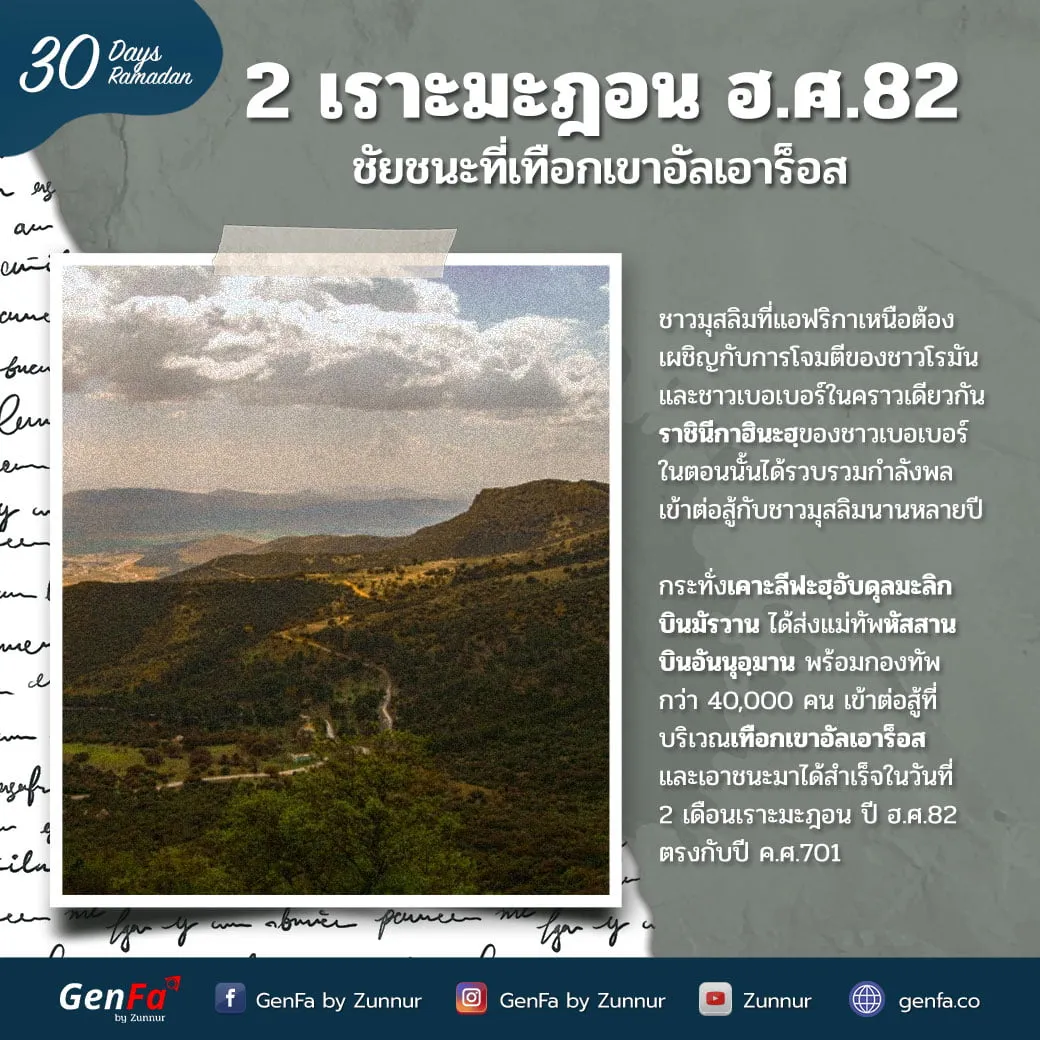 2 เราะมะฎอน ฮ.ศ.82 : ชัยชนะที่เทือกเขาอัลเอาร็อส