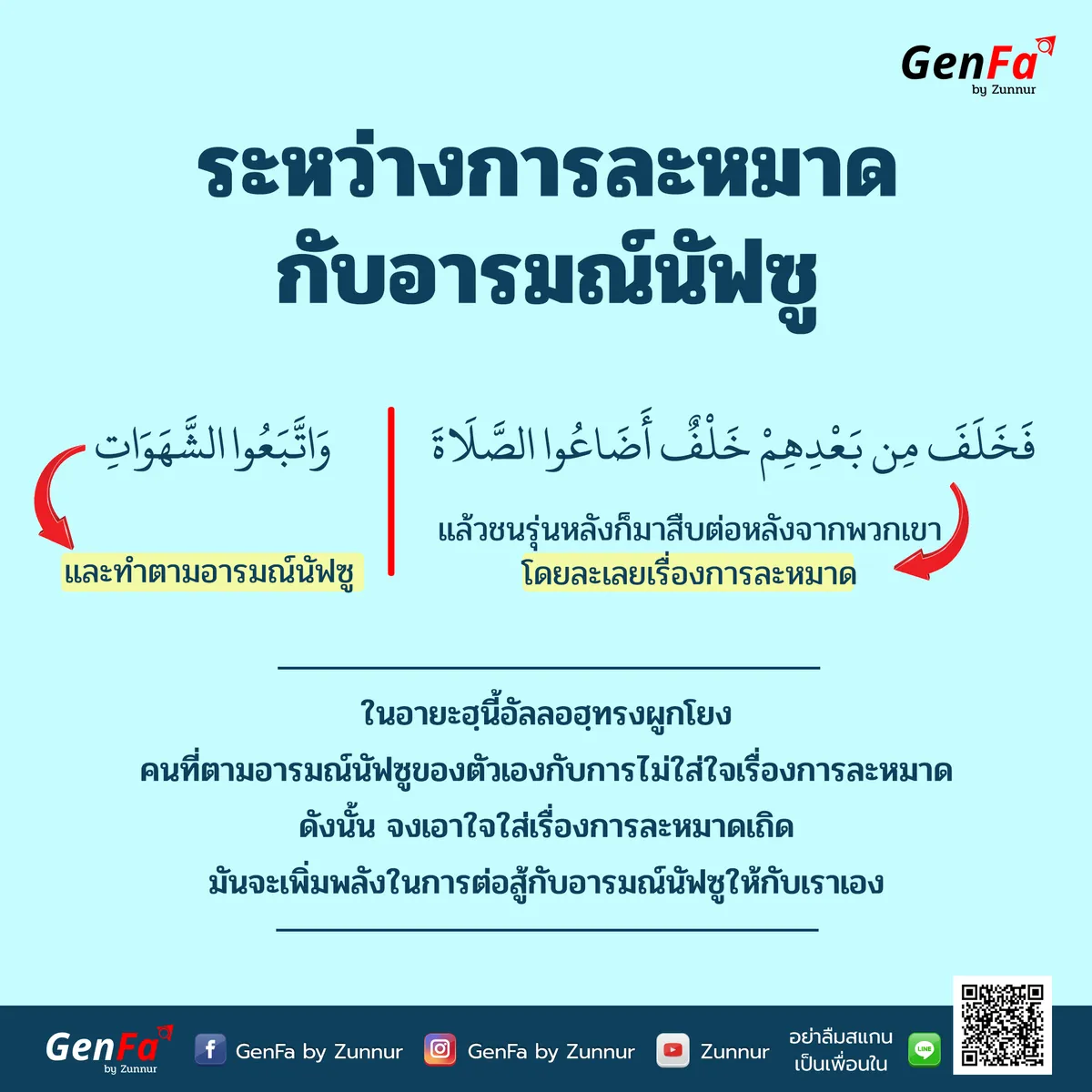 ระหว่างการละหมาดกับอารมณ์นัฟซู