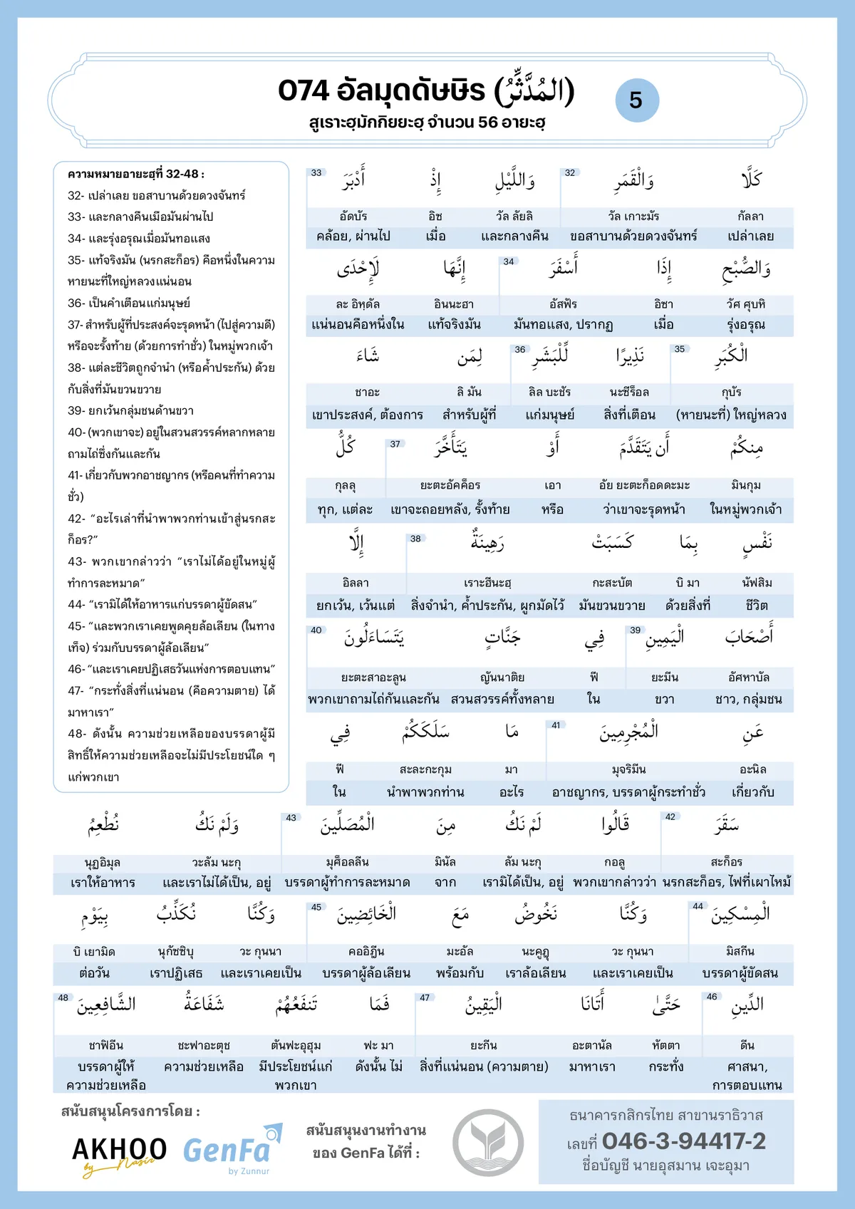 074 almuddaththir 5