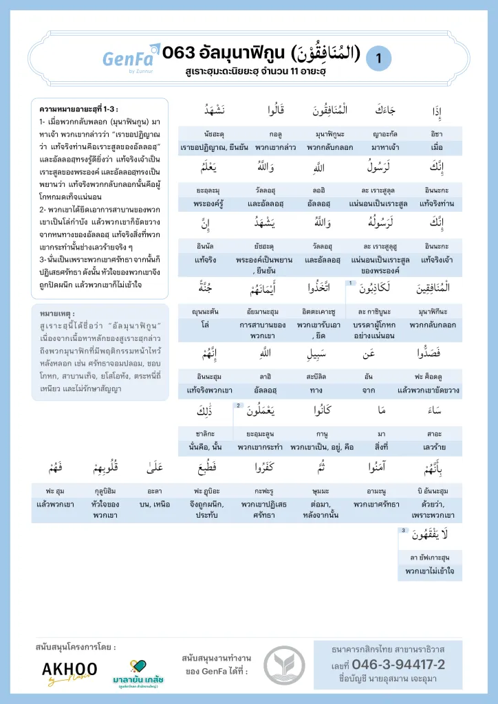 063 Almunafiqoon